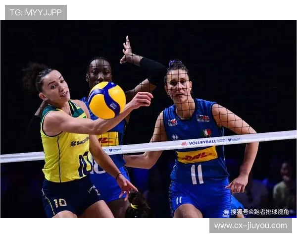 巴西女排封网得手锁定关键一分，勇夺胜利的背后